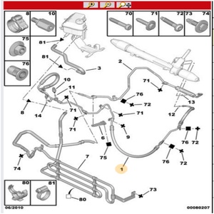 Tuyau de direction assistée de haute qualité pour 407 607 407SW 2004-2010 OE 4014NF, pièces automobiles à montage direct - Product Image 4