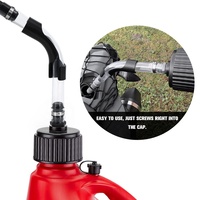 Pot de carburant chaud de 5 gallons de gaz, bidon de carburant de course VP, tuyau de remplissage de luxe, Kit de tuyau de 14 pouces PQY-OFK05 1 pièce