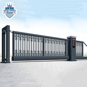 Porte coulissante sans piste principale automatique, courbe et roue auto-supportée télescopique de bonne conception - Product Image 3