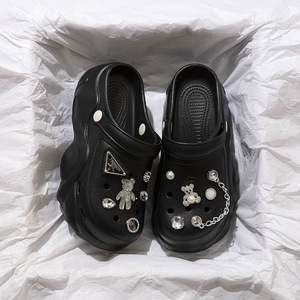 Zuecos de Plataforma EVA para Mujer, Suela Gruesa, Aumentan la Altura, Sandalias de Playa de Verano con Decoraciones de Dibujos Animados a la Moda, Talla Adulto - Product Image 2