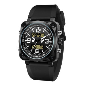 Reloj <span class=keywords><strong>Despertador</strong></span> Digital Redondo Multifuncional de Aleación con Cronógrafo y Pantalla LED para Exteriores, Diseño Moderno Chino - Product Image 2