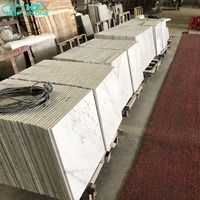 Dalles de marbre blanc Carrara de qualité supérieure HZX, dalles de pierre naturelle pour comptoirs, revêtements muraux, tables, éviers