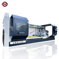Torno CNC Horizontal Automático de 2 Ejes CK61125-4000MM con Control FANUC, Husillo Único, Cama Plana de Servicio Medio y Alta Precisión