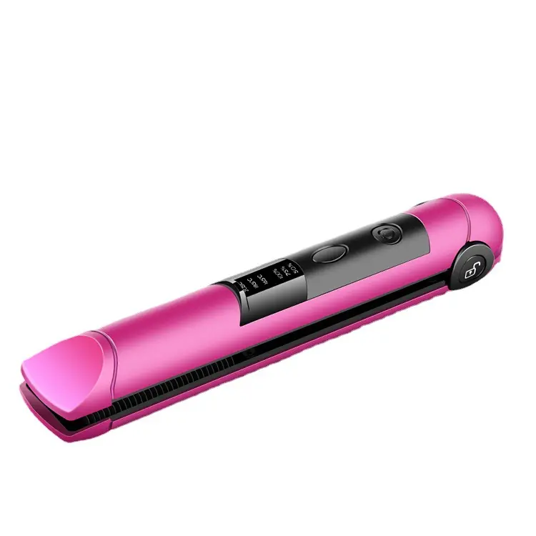 Get Free Sample Portable Mch Negative Ion 5200mah Usb Mini Electric Cordless Wireless Hair Straightener Comb For African Women