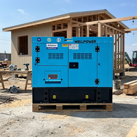 Générateur diesel EPA Chine 7kW 10kVA refroidi par eau, type ouvert, silencieux, sur remorque, groupe électrogène diesel 20kW 20kVA 10kW monophasé avec ATS