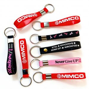 Porte-clés en PVC souple 2D personnalisé avec logo, design personnalisé, cadeau d'affaires imperméable et tendance - Product Image 2