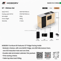 Kit de conversion de camping-car MOBORV certifié CE, meubles en contreplaqué légers et kit d'appareils électroménagers, meubles pour camping-car Crafter