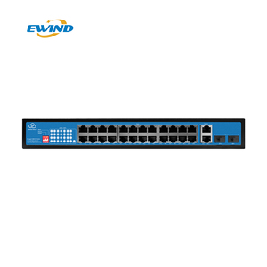 สวิตช์ PoE แบบจัดการได้ 24 พอร์ต รองรับมาตรฐาน L2 L3 IEEE 802.3 AF/AT กิกะบิต สำหรับกล้อง IP CCTV  ควบคุมผ่านระบบคลาวด์ด้วย AI อัจฉริยะ - Product Image 1