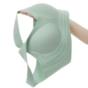 Factory-Direct Premium Wireless Sports Bra Push-Up Small Bust Breathable Seamless Knitted Everyday Yoga Gym Running <b>Wire</b> Free - Product Image 1
