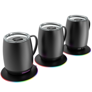 Juego de Tazas de Café Térmicas de Acero Inoxidable con Aislamiento y LED Inteligente Personalizadas, Taza de Viaje Reutilizable con Tapa, Venta al Por Mayor - Product Image 2