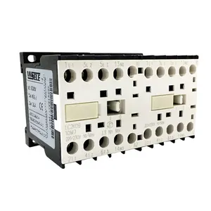 Interlocking reversible contactor LC2K12 PCB pin mini type din rail contatcor LC2K12105 LC2K12015 12A 24V 48V 110V 220V 380V AC