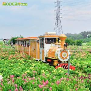 Train sur rails en acier pour parc d'attractions, usage commercial - Product Image 2