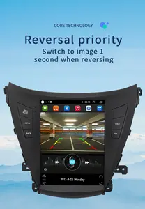 9,7 дюймовый carplay вертикальный сенсорный экран Android автомобильный DVD GPS плеер Автомобильный стерео для Hyundai Elantra 2014-2016 радио видео