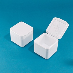 300g nắp lật Jar mặt mực miếng bông container Mặt Kem sạch Jar mỹ phẩm Jar với nhíp - Product Image 5