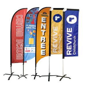 Banderas de Playa Publicitarias Personalizadas, Pancartas Impermeables con Impresión Cóncava, Bandera de Playa para Eventos de Automóviles - Product Image 1