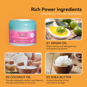 <span class=keywords><strong>Venta</strong></span> Directa de Fábrica, Acondicionador sin Enjuague con Aceite de Argán, Reparador Herbal Anticaída para Hombres, Mujeres y Niños - Product Image 3