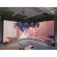 Écran LED modulaire extérieur souple, affichage créatif cylindrique incurvé P6.25 noir, étanche, luminosité 3500 cd, garantie 1 an