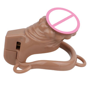 Correa para el pene <span class=keywords><strong>de</strong></span> la piel en la jaula del pene con tapón Anal <span class=keywords><strong>de</strong></span> Metal Juguetes sexuales fetiche masculino con cinturón Pareja Gay Coqueteo Sissy Dispositivo <span class=keywords><strong>de</strong></span> castidad - Product Image 3