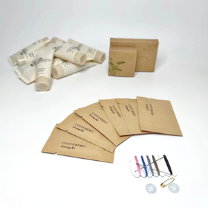Kit de couture bas quantité minimale de commande, ensemble jetable pour salle de bain d'hôtel personnalisé avec casquette en Al - Product Image 6
