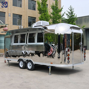 Camion de restauration commercial CAMPTRL entièrement équipé avec cuisine complète, crêpes, burgers, remorque alimentaire homologuée DOT à vendre - Product Image 1