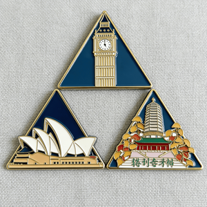 Custom Modern Antique Imitation Travel City Refrigerator Magnet Zinc Alloy Personalized Tourist Souvenir Gift