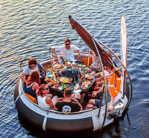 Kayak a Pedali per Pesca con Motore Elettrico, Rimorchio, Trasparente, per Famiglia, Uso Domestico, BBQ, Barca a Ciambella - Product Image 2