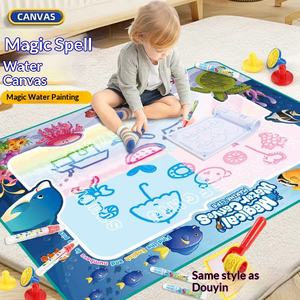 Tavola Magica per Disegno ad Acqua, Lavagna per Bambini con Scrittura e Pittura Riutilizzabile, Set Colori per Graffiti - Product Image 1