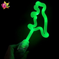 Bâton lumineux LED portable double face, dinosaure, petite baguette lumineuse colorée, jouet tendance en plastique pour enfants