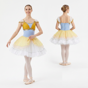 Vestido de Ballet Romántico Profesional, Tutú Coppelia Swanilda, Traje de Danza para Actuación Escénica, La Fille Mal Gardée, Ropa de Ballet Lise - Product Image 1