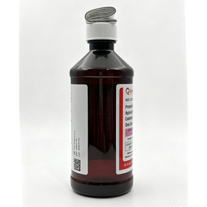 Contenitore in Plastica PET da 16oz Quagen 1:1 di Alta Qualità per <span class=keywords><strong>Medicinali</strong></span> Liquidi con Coperchio Serigrafato - Product Image 1