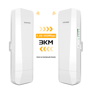450Mbps 5.8G 3Km Dài Phạm Vi Điểm Đến Điểm Cầu Không Dây Ngoài Trời Mạng Cắm Và Chơi Poe Cung Cấp Điện Wifi Cầu Không Dây - Product Image 1