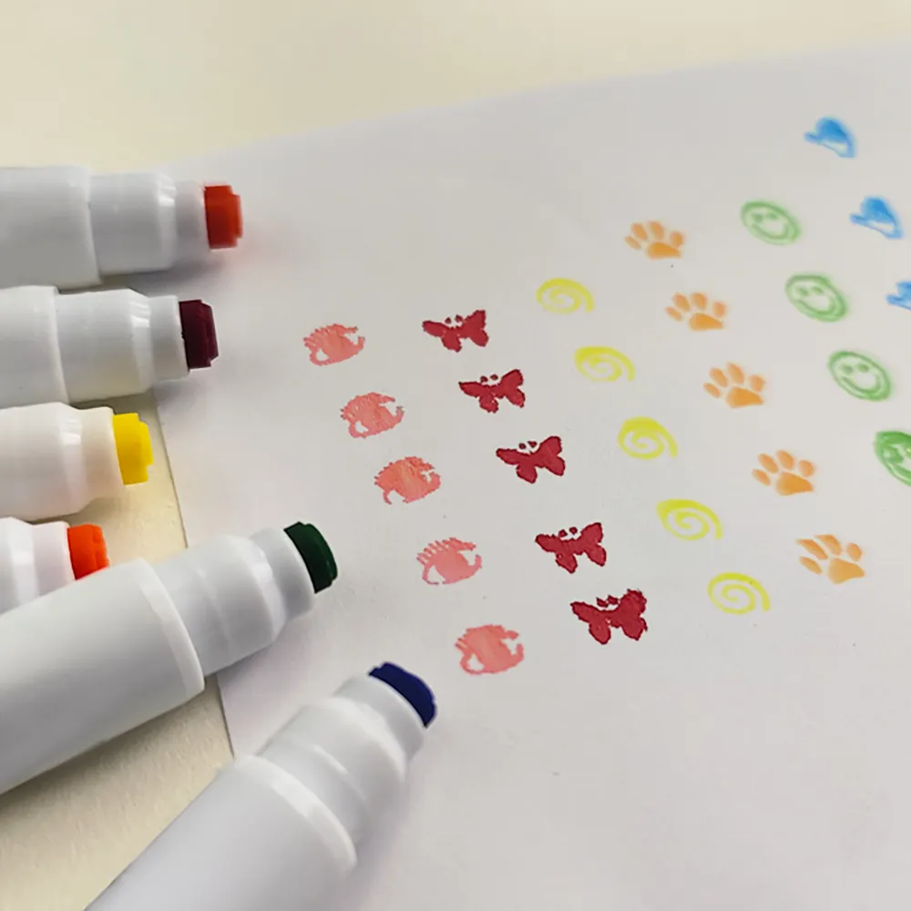 KHY Non Toxic Washable Dry Toddler Small Set Stamp Fret Empty Dot Bottles Custom Mini Marker Pen