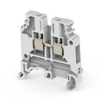 Bornier à vis pour rail DIN 4 Mm² 6 Mm² avec contacts en alliage de cuivre 50A Max Feed Through Spring Clamp pour usage industriel