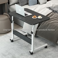 Table de chevet moderne et économique pour dortoir, bureau d'étude simple à hauteur réglable avec petite table intégrée, bureau d'ordinateur ajustable pour étudiant