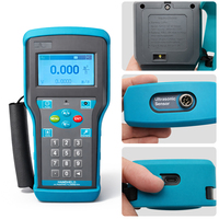 Medidor de Flujo Ultrasónico Portátil Digital Multifuncional de Alta Calidad ±0.5%, Personalizable, con Abrazadera Disponible, para Agua Líquida