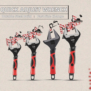 Clé à molette multifonctionnelle de haute qualité, réglage rapide, clé à molette pour tuyaux de salle de bain, acier à haute teneur en carbone, forgée, qualité industrielle, OEM - Product Image 2