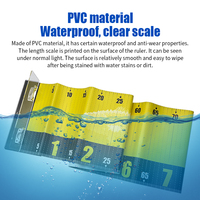 Tapis de mesure pliable en maille PVC imperméable avec règle de pêche en acrylique sur mesure – Outil de pêche extérieur