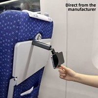 Support de téléphone portable rotatif, extensible et pliable en métal avec stabilisation d'image pour les voyages en avion, en train et sur les bureaux