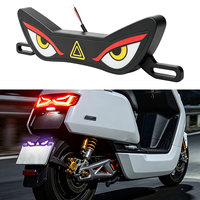 Lumière de plaque d'immatriculation LED étanche pour moto Demon Eye, universelle, multicolore, pour scooter, feu arrière, accessoire de décoration pour moto