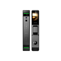 Serrure de porte intelligente biométrique avec reconnaissance faciale 3D en temps réel, WiFi, empreintes digitales, interphone vidéo, contrôle par application, batterie 4200 mAh, Enrique Tuya