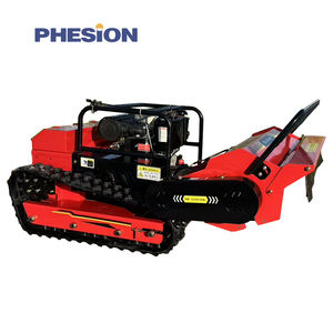 Tondeuse à <span class=keywords><strong>gazon</strong></span> sur chenilles électrique intelligente Robot intelligent à bas <span class=keywords><strong>prix</strong></span> avec broyeur d'herbe télécommandé - Product Image 1