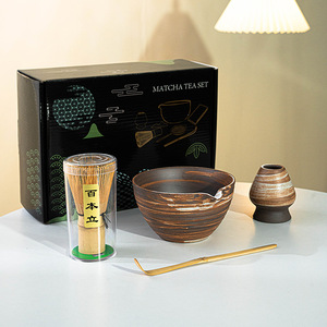 Astief biểu tượng tùy chỉnh cổ điển thô gốm Matcha Trà chawan Bát Matcha sản xuất bia làm công cụ bộ - Product Image 6