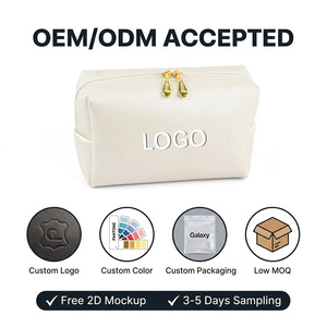 Bolsa de <span class=keywords><strong>Maquillaje</strong></span> de PU Duradera con Logotipo Personalizado, Estilo Dopamina, Portátil, Impermeable, Organizador de Cosméticos de Mano para Viaje - Product Image 2