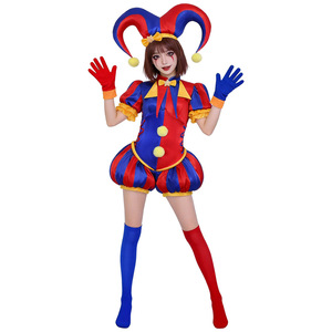 Disfraz de payaso de circo mágico para niños, disfraz de Halloween, actuación en escenario, edad de 8 a 13 años - Product Image 1