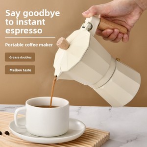 Caffettiera <span class=keywords><strong>Moka</strong></span> <span class=keywords><strong>da</strong></span> 3/6/9 Tazze Multi-Misura, Macchina per Espresso <span class=keywords><strong>da</strong></span> Fornello con Manico Resistente al Calore per Casa, Ufficio e Campeggio - Product Image 2