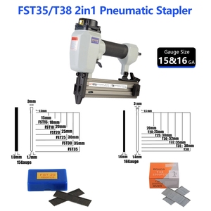 XINYI OEM FST38/T38 <span class=keywords><strong>Clavadora</strong></span> Neumática de Palma 2 en 1 <span class=keywords><strong>para</strong></span> Muebles/Palets/Zócalos/Tableros - Grapadora de Aluminio de Alta Calidad - Product Image 4