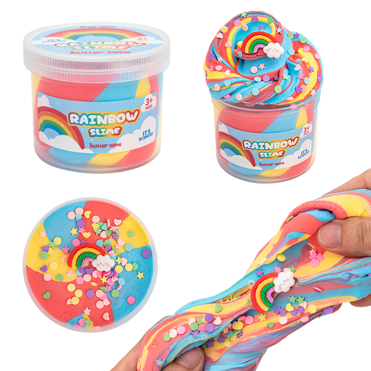 6 Pack Cloud Slime Kit - Non-Sticky Super Soft Slime Party Favors