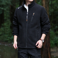 [Version Épaissie] Veste Polaire Unisexe à Col Montant, Doublée Polaire, Extra-Épaisse, Séchage Rapide, en Polyester, pour Automne/Hiver, pour Personnes d'Âge Moyen