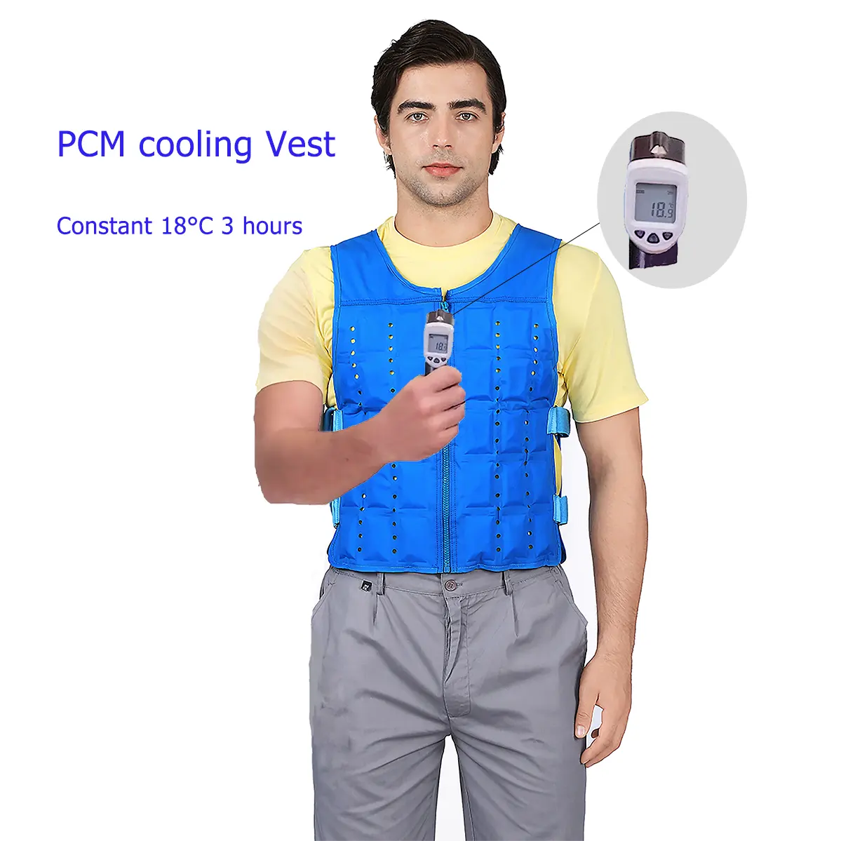 New Patent 22 Celsius Temperature Controllable PCM Cooling Clothes for ms Summer Cooling Vest for Men Women Kids