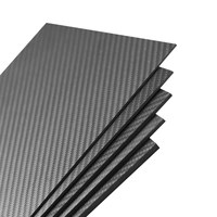 Feuilles de fibre de carbone mate série CFP, panneaux sergé uni pour cadre de modèle d'avion RC, renforcement structurel DIY